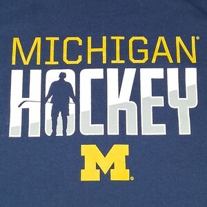 Michigan Wolverines Hockey Ugly Christmas Sweater Logo Shirt U of M Tee
